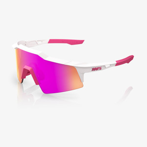 2025 100% S3 Matte White/Pink Hiper Vital Pink Mirror Lens