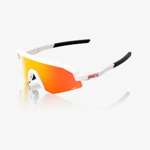 2025 100% Slendale Youth Matte White Hiper Red Multilayer Mirror Lens 2025 100% Slendale Youth Matte White Hiper Red Multilayer Mirror Lens