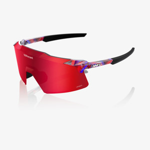 2026 100% Aerocraft&reg; FDJ Gloss Translucent Red/Blue Hiper&reg; Fire Red Mirror Lens image