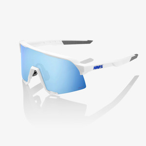 2025 100% S3 Matte White Hiper Blue Multilayer Mirror Lens 2025 100% S3 Matte White Hiper Blue Multilayer Mirror Lens
