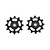 2024 Ceramic Speed Pulley Wheels for SRAM 1-11 - Black image 2024 Ceramic Speed Pulley Wheels for SRAM 1-11 - Black image