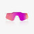 2026 100% Speedcraft&reg; XS Matte White/Pink Hiper&reg; Vital Pink Mirror Lens image 1