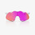 2026 100% Hypercraft&reg; XS Matte White/Pink Hiper&reg; Vital Pink Mirror Lens w/ Bonus Clear image 1