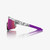 2026 100% Speedcraft&reg; Elly 3 White Venom Hiper&reg; Dark Purple Mirror Lens W/ Bonus Coral image 2