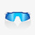2025 100% Speedcraft Sl Matte White/Metallic Blue Hiper Blue Multilayer Mirror Lens 1