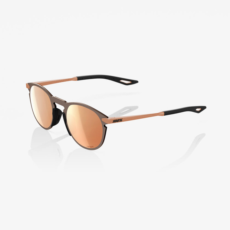 2023 100% LEGERE® ROUND Matte Copper Chromium HiPER® Copper Mirror Lens Sunglasses