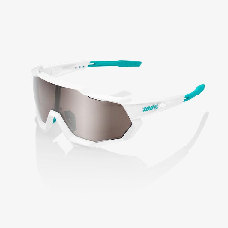 2023 100% SPEEDTRAP® SE BORA - hansgrohe Team White HiPER® Silver Mirror Lens Sunglasses