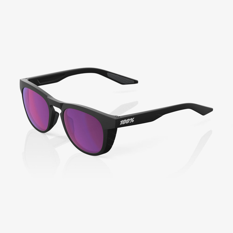 2023 100% SLENT Matte Black Purple Multilayer Mirror Lens Sunglasses