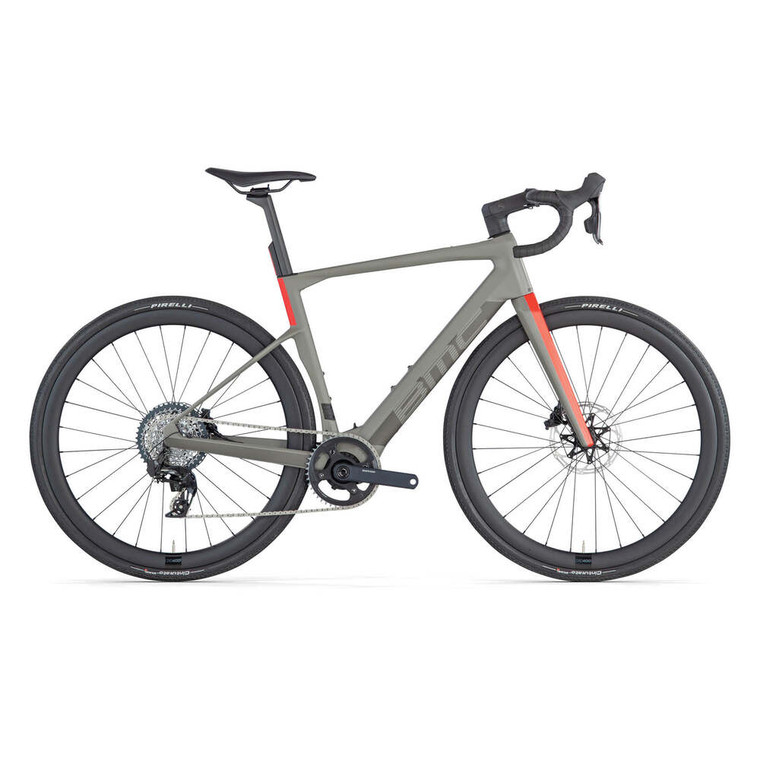 2024 BMC Roadmachine 01 AMP X ONE USA - Rhino Grey / Neon Red image