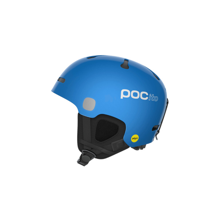 2026 POC Pocito Auric Cut Mips Ski Helmet - Fluorescent Blue image