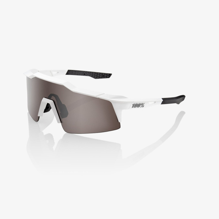 2026 100% Speedcraft&reg; SL Matte White Hiper&reg; Silver Mirror Lens image