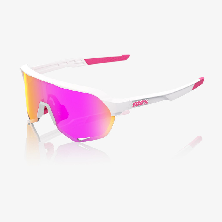 2026 100% S2&reg; Matte White/Pink Hiper&reg; Vital Pink Mirror Lens image