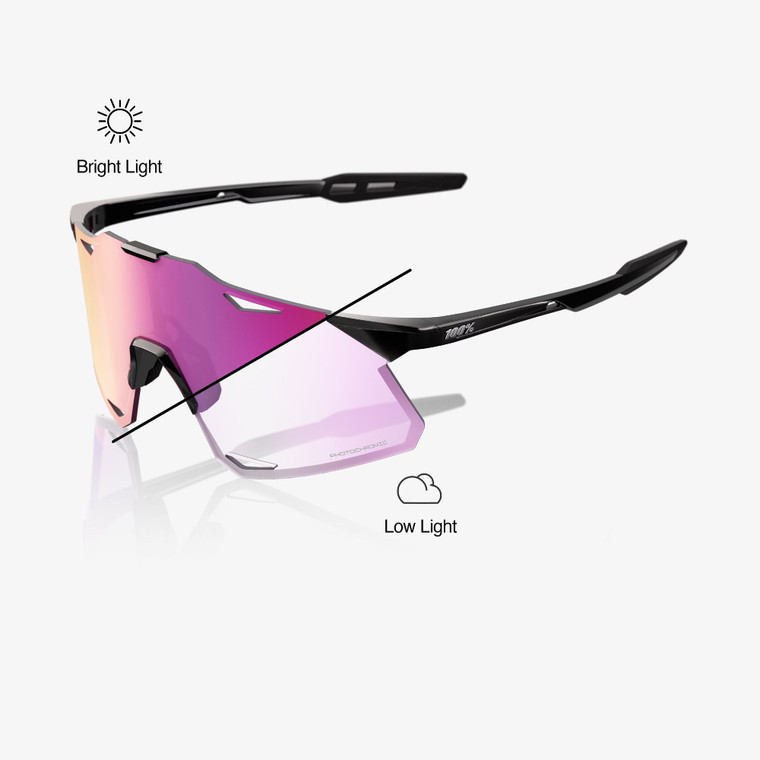2026 100% Hypercraft&reg; Gloss Black Purple Mirror Photochromic Lens image