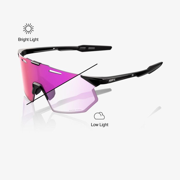 2026 100% Hypercraft&reg; SQ Gloss Black Purple Mirror Photochromic Lens image