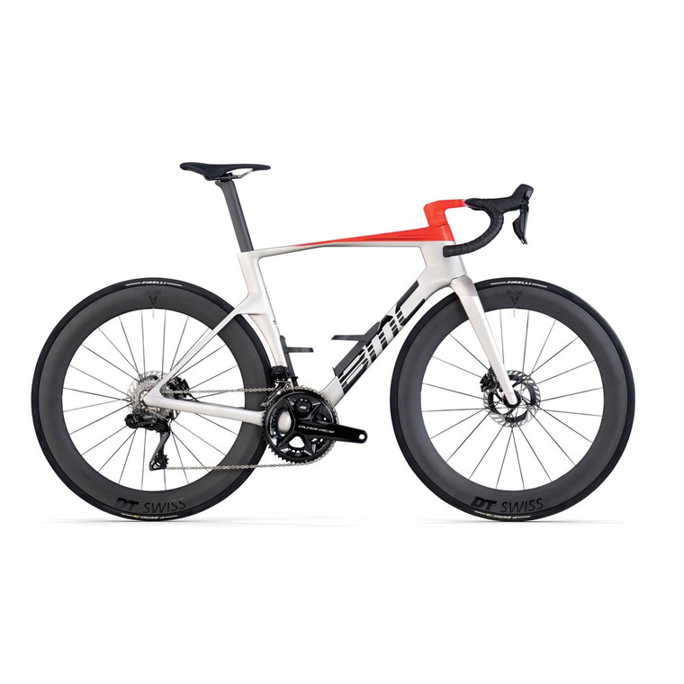 2026 BMC Teammachine R 01 TWO - Arctic Silver / Neon Red image