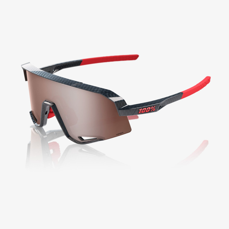 2026 100% Slendale&reg; Gloss Carbon Fiber Hiper&reg; Crimson Silver Mirror Lens image
