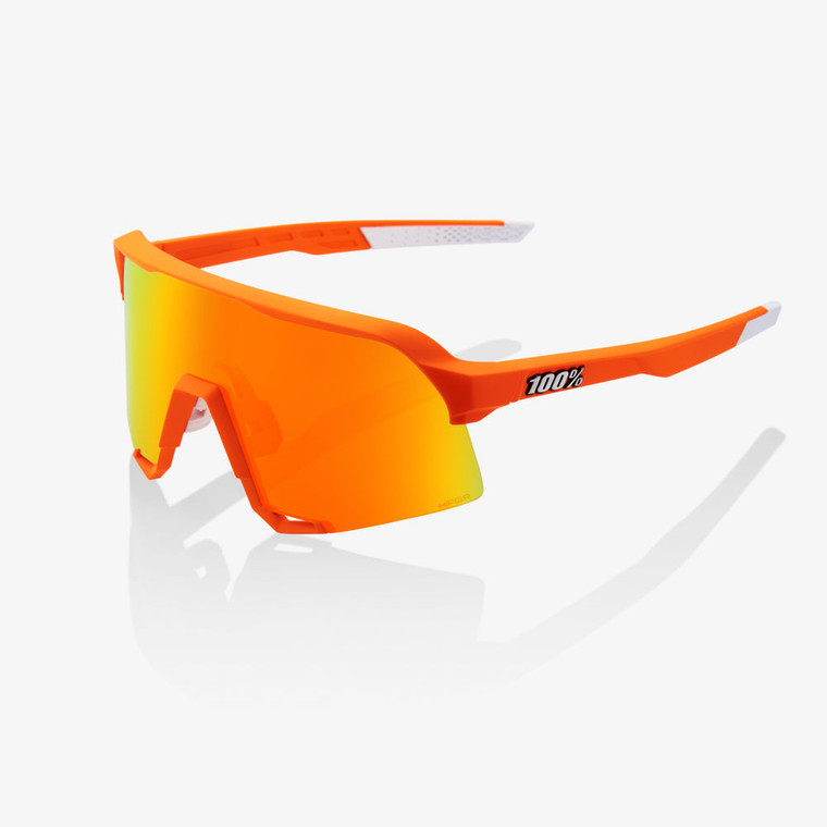 2022 100% S3 Soft Tact Neon Orange HiPER Red Multilayer Mirror Lens