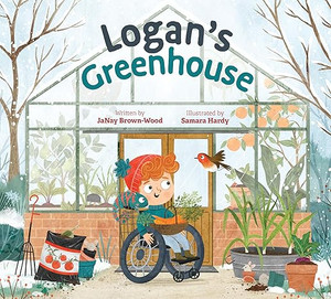 Logan is organizing a pet playdate at his greenhouse for all of his friends, and his treats won’t be the same without his carrots. He’s searched and searched, but his greenhouse if filled with plenty of plants and Logan needs our help to identify them. What do we know about carrots? They’re long, orange, and have bushy leaves at the top—and, wait a moment, is that a carrot? No, that’s a turnip. Where, oh, where could those carrots be? Can you help Logan find them in time for his playdate?

The third title in JaNay Brown-Wood and Samara Hardy’s Where in the Garden? series stars Logan, a young boy who uses a wheelchair and accessible tools while gardening in his greenhouse. Playful text guides young readers to hunt for visual clues and compare and contrast the unique characteristics of carrots against sweet potatoes, leeks, turnips, and other produce that grows in Logan’s greenhouse.

Artist Samara Hardy brings this multi-layered story to life with vivid, cheerful illustrations created from layers of hand painted ink and watercolor texture. Back matter includes a delicious winter carrot soup for little chefs to try.