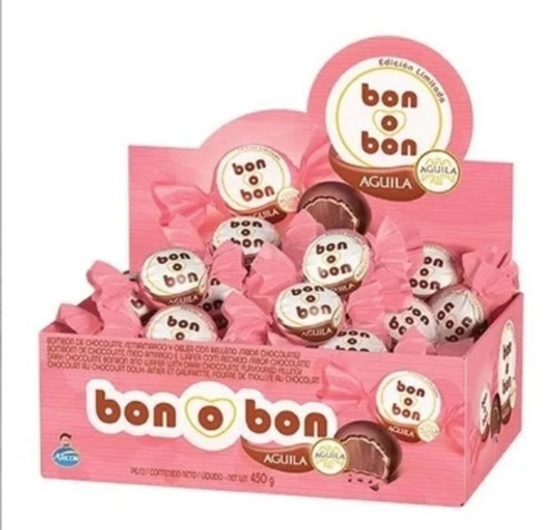 Bon o Bon Águila Bombón de Chocolate Semiamargo, 270 g /  9.52 oz (caja con 18 unidades)