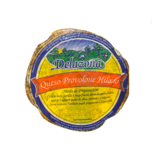 DELAZONA Queso Provoleta Parrillera, 350 g / 12.34 oz