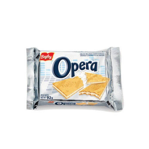 Opera Obleas Rellenas con Sabor a Naranja, 92 g / 3.24 oz