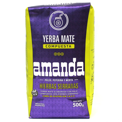 Amanda Yerba Mate Hierbas Serranas, 500 g / 1.1 lb