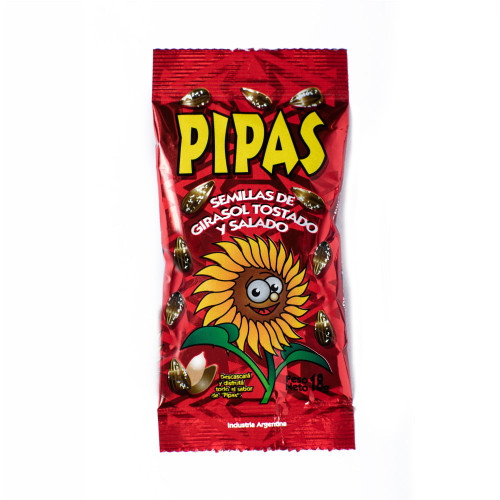 Pipas Semillas de Girasol Tostado y Salado, 180 g / 6.34 oz (pack de 10 unidades)