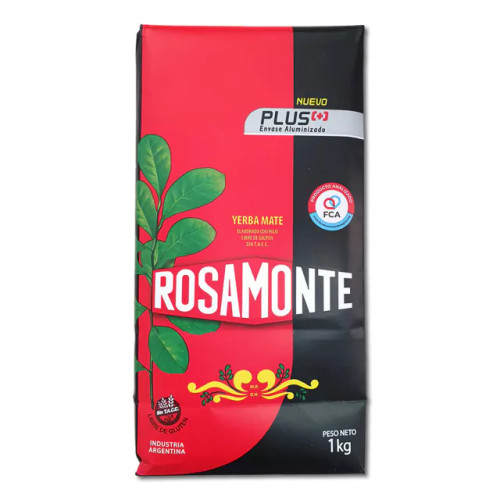 Rosamonte Yerba Mate Plus, 1 Kg  / 2.2 lb