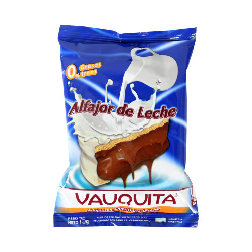 Vauquita Alfajor Glaseado con Dulce de Leche, 75 g / 2.64 oz ea (pack de 6 unidades)