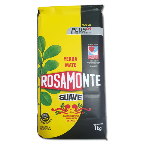 Rosamonte Yerba Mate Suave Plus, 1 kg / 2.2 lb