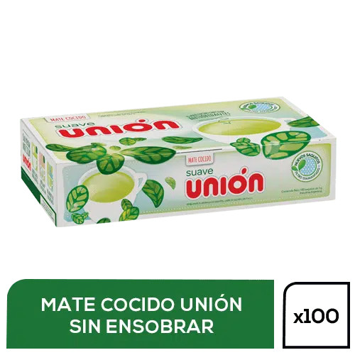 Unión Mate Cocido Suave, 300 g / 0.66 lb (100 saquitos)