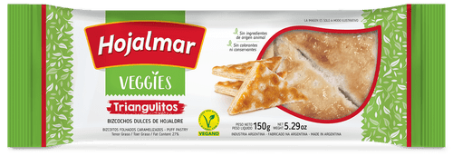 Hojalmar Veggies Triangulitos de Hojaldre, 150 g / 5.29 oz