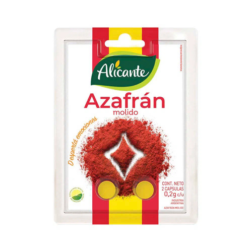 Alicante Azafrán 2 Capsulas, 0,4 g / 0.01 oz