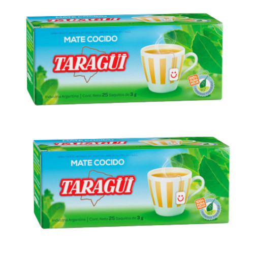 Taragui Mate Cocido, 75 g / 0.16 lb ea (pack de 2 unidades)