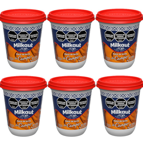 Milkaut Dulce de Leche de Campo, 400 g / 14.10 oz ea (pack de 6 unidades)