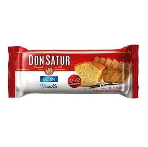 Don Satur Budín Sabor Vainilla, 190 g / 6.7 oz