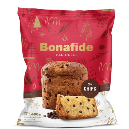 Bonafide Pan Dulce con Chips de Chocolate, 400 g / 14.11 oz