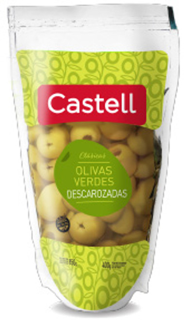 Castell Aceitunas Verdes Descarozadas, 300 g / 10.58 oz