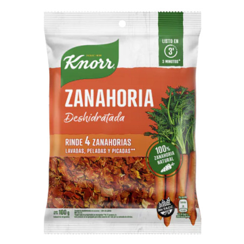 Knorr Zanahoria Deshidratada, 100 g / 3.52 oz