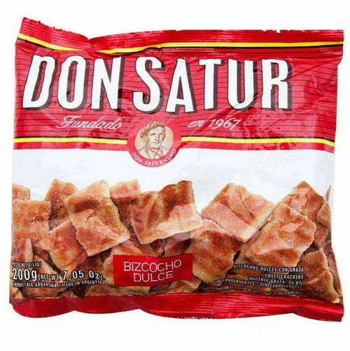 Don Satur Bizcochos Dulces, 200 g / 7.05 oz ea (pack de 3 unidades)