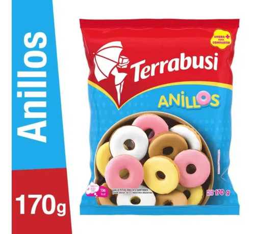 Terrabusi Anillos Galletita, 170 g / 5.99 oz ea (pack de 3 unidades)