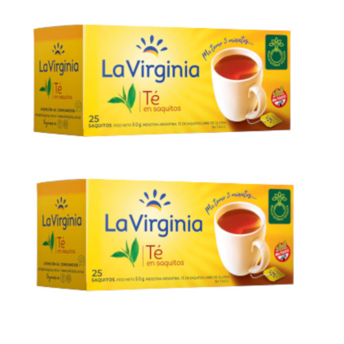 La Virginia Té Negro, 50 g / 0.88 oz ea (pack de 2 unidades )