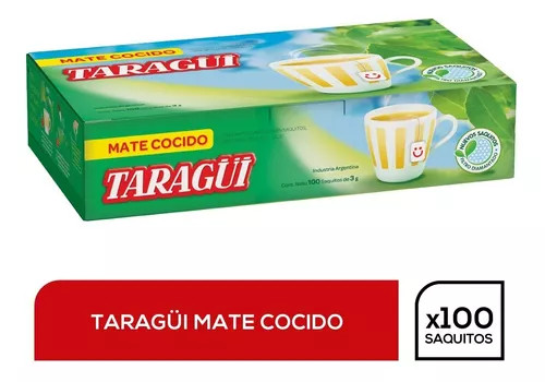 Taragui Mate Cocido, 300 g / 10.58 oz (100 saquitos)