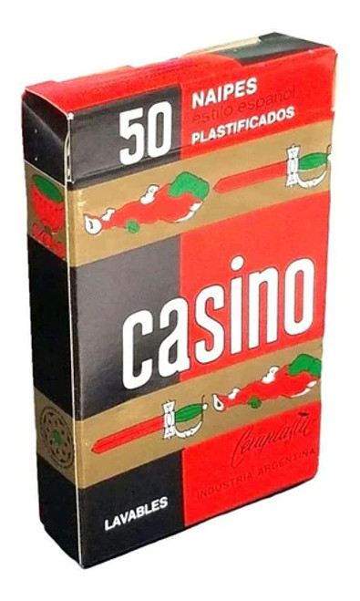 Casino Naipes Estilo Español (50 cartas Rojas )