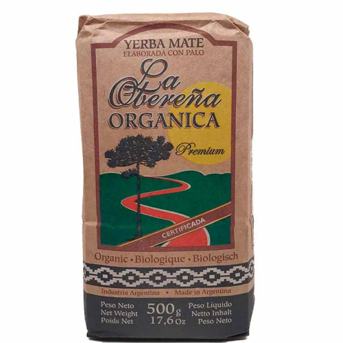 La Obereña Yerba Mate Orgánica, 500 g / 1.1 lb