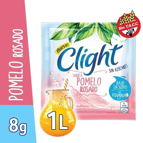 Clight Jugo en Polvo Sabor Pomelo Rosado, 8 g / 0.28 oz ea