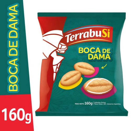 Terrabusi Galletita Boca de Dama, 170 g / 5.99 oz