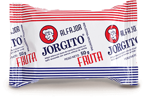 Jorgito Alfajor Blanco de Fruta, 55 g / 1.94 oz ea (pack de 6 uidades)