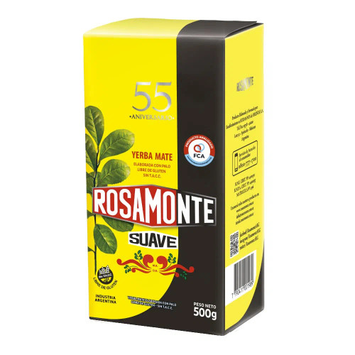 Rosamonte Yerba Mate Suave 55 Aniversario, 500 g / 1.1 lb