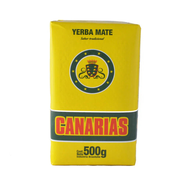 Canarias Yerba Mate Tradicional, Sabor Amargo e Intenso, 500 g / 1.1 lb